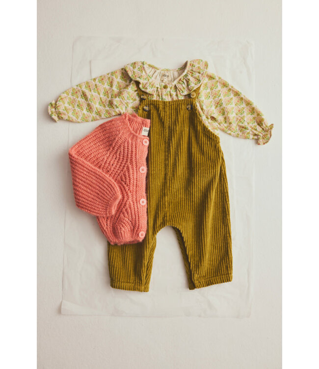 Light tricot knit baby cardigan