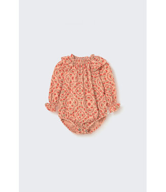 Cozmo Textured floral print baby romper