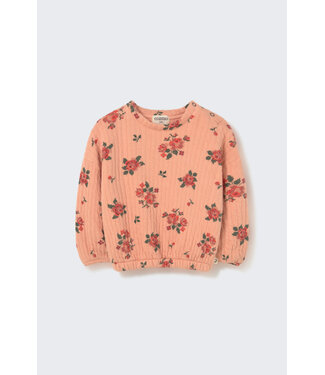 Cozmo Quilted floral print baby sweatshirt