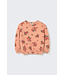 Quilted floral print baby sweatshirt