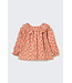 Textured floral print baby blouse