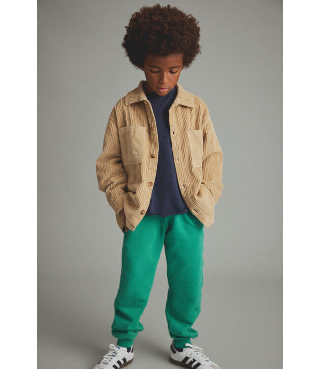 Washed brushed fleece pants
