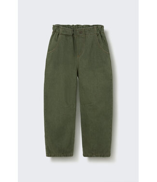 Cozmo Washed color denim paperbag pants