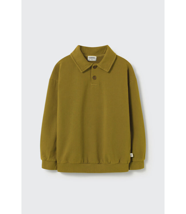 Elastic fleece sweatshirt