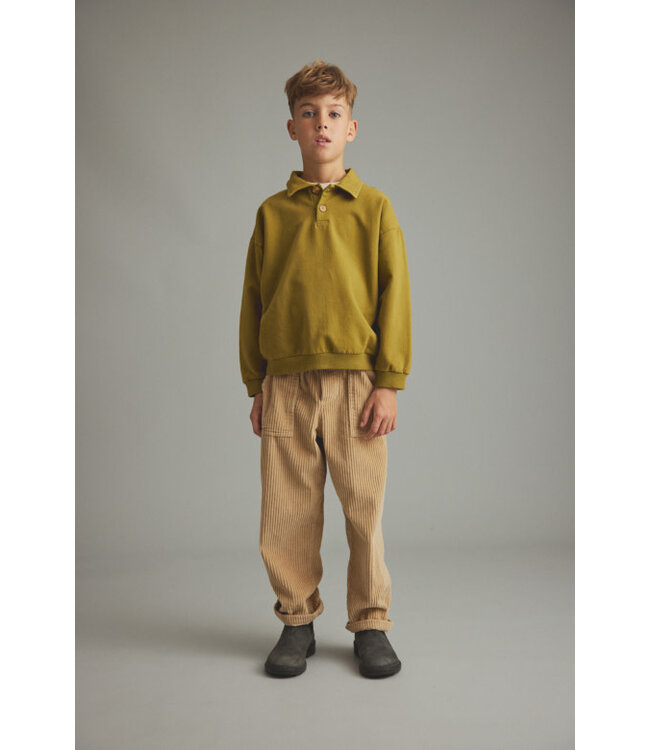 Elastic fleece sweatshirt