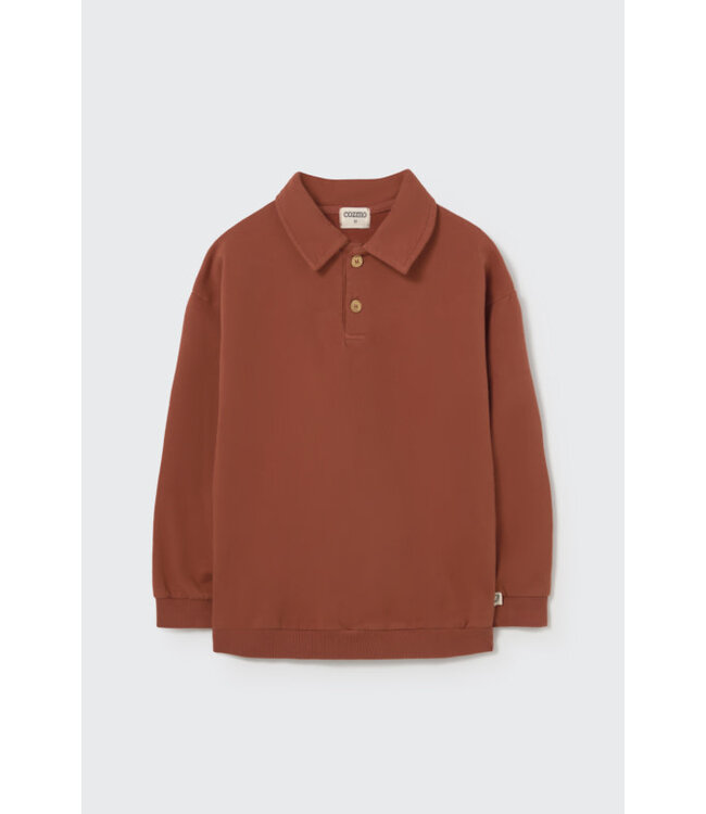 Elastic fleece sweatshirt