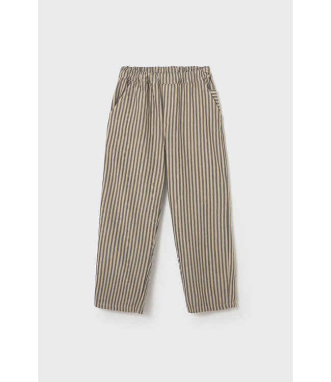 Striped soft twill pants