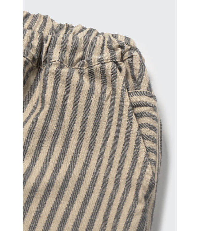 Striped soft twill pants