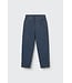 Washed color denim pants