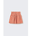 Floral fine wale corduroy skirt