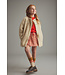 Floral fine wale corduroy skirt