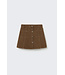 Washed color denim skirt