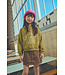 Washed color denim skirt