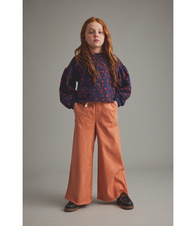 Soft touch twill wide pants