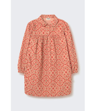 Cozmo Floral fine wale corduroy dress