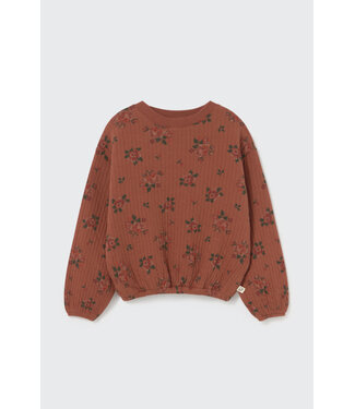 Cozmo Quilted floral print sweatshirt