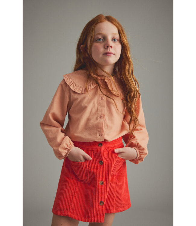 Wide wale corduroy skirt