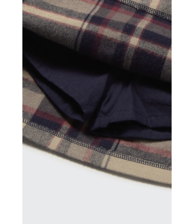 Warm plaid flannel skirt