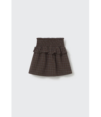 Cozmo Textured plaid check  skirt
