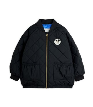 Mini Rodini Ritzratz patch quilted puffer | Black