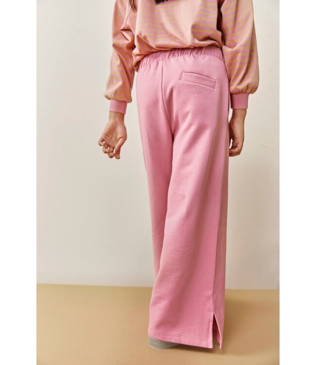 Straight Pants with Slit | Bubblegum