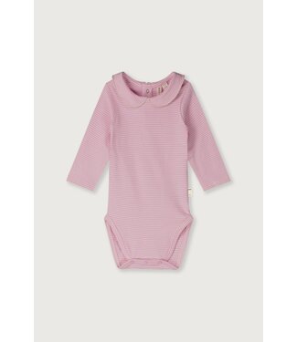 Gray label Baby Collar Onesie | Bubblegum Cream
