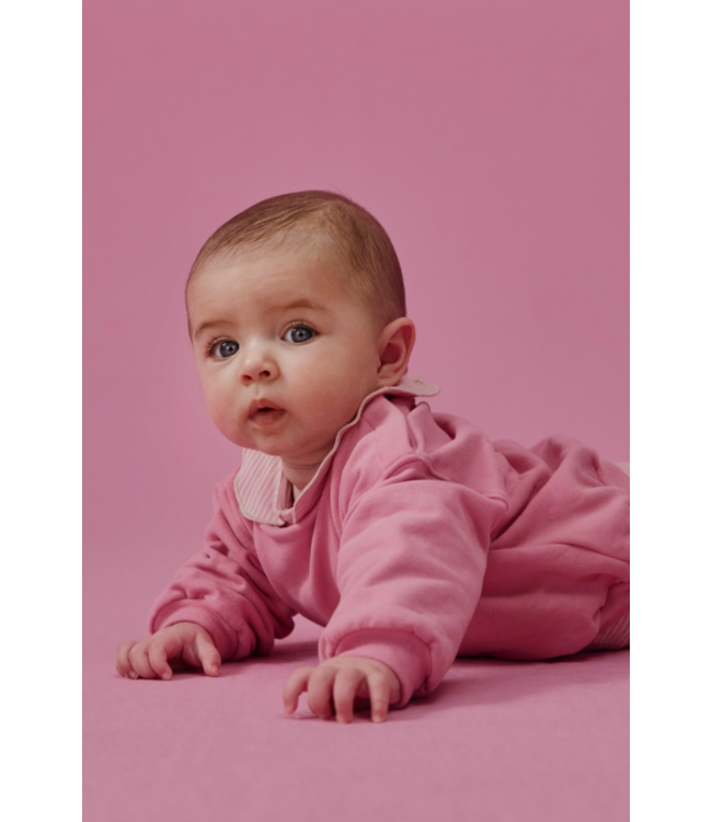 Baby Dropped Shoulder Sweater | Bubblegum