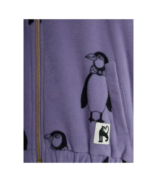 Penguin aop fleece jacket | Purple