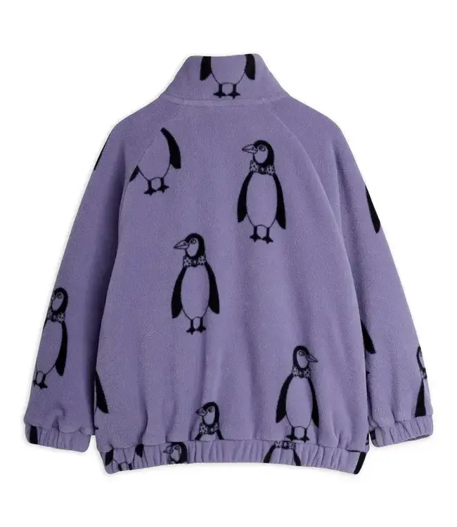 Penguin aop fleece jacket | Purple