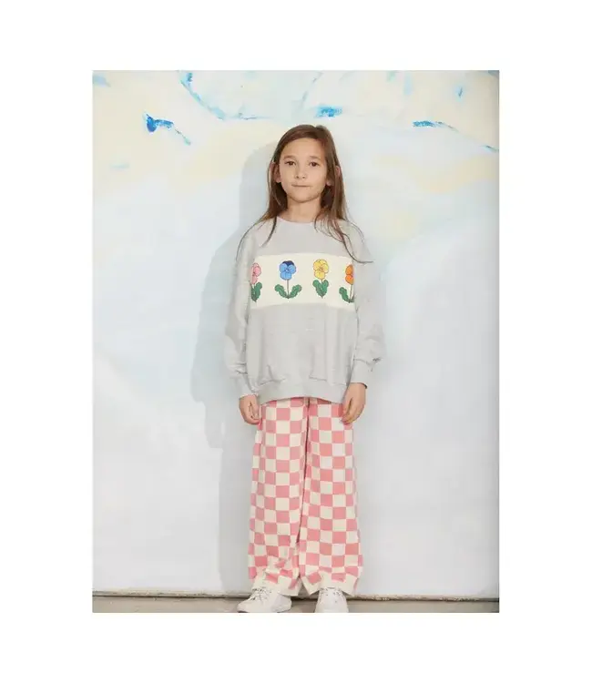 Violas panel sweatshirt | Grey Melange