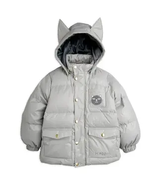 Mini Rodini Cat ears heavy puffer | Grey