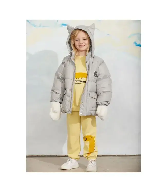 Cat ears heavy puffer | Grey