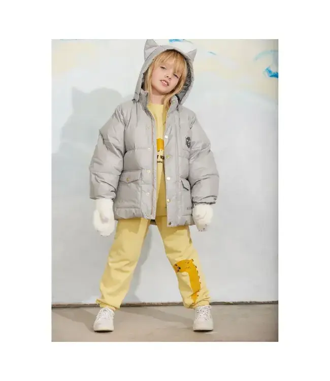 Cat ears heavy puffer | Grey
