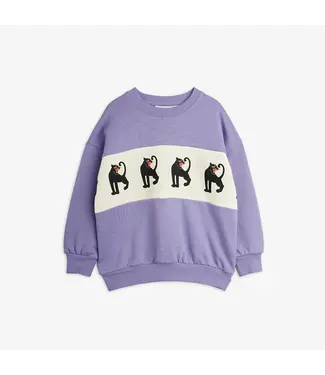 Mini Rodini Panther panel sweatshirt | Purple