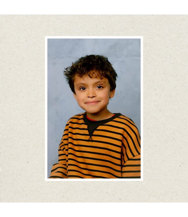 Striped aop sweatshirt | Brown