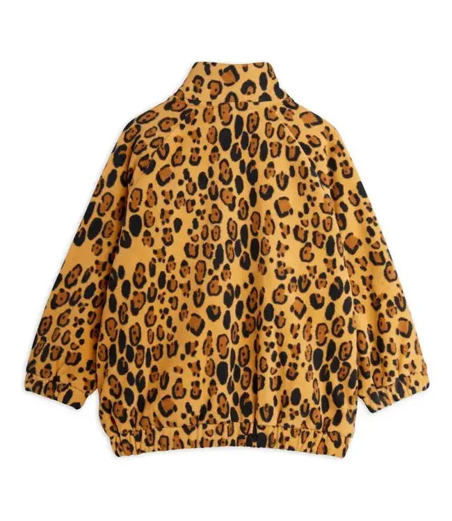 Leopard fleece jacket | Beige