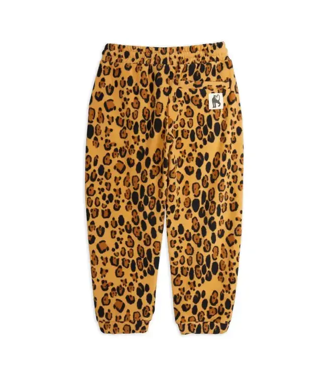 Leopard fleece trousers | Beige