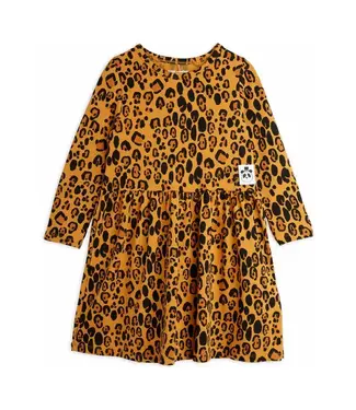Mini Rodini Basic leopard ls dress | Beige