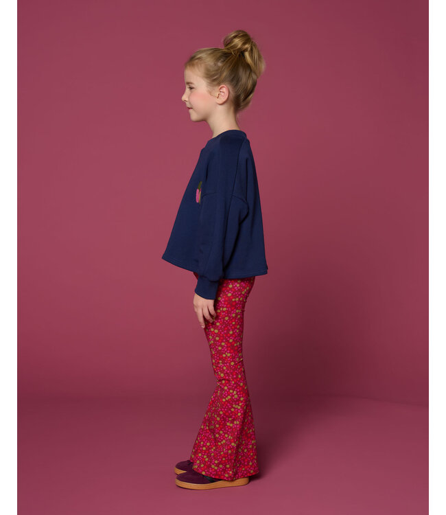 Bowie Flared Pants | Winter Flower AOP