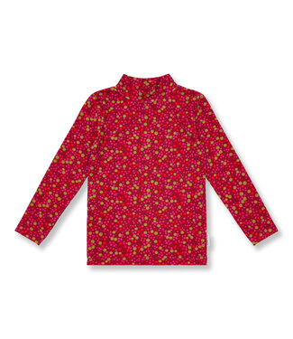 Petit Blush Turtle Neck | Winter Flower AOP