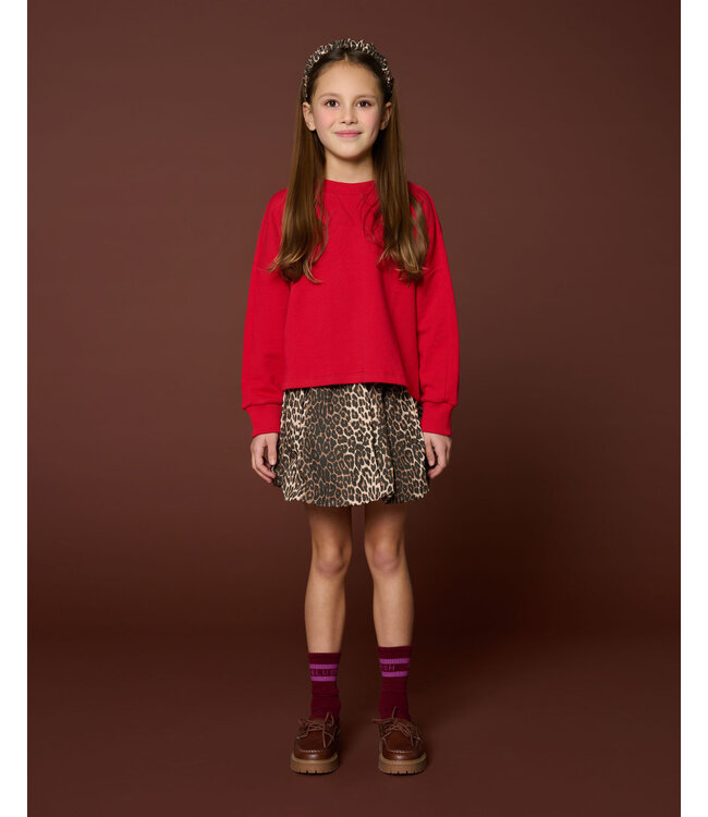 Ballon Skirt | Leopard AOP