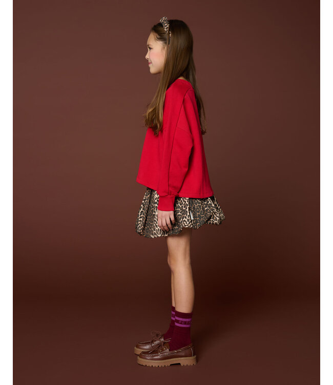 Ballon Skirt | Leopard AOP