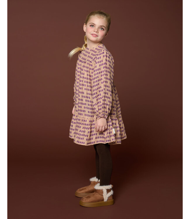 Bisous Dress | Cork/Purple