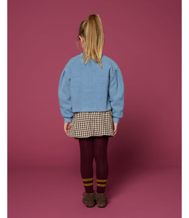 Cargo Ballon Skirt | Check Beige/Blue