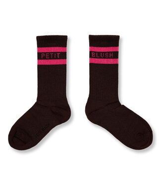 Petit Blush Sport Socks | Brown/Pink