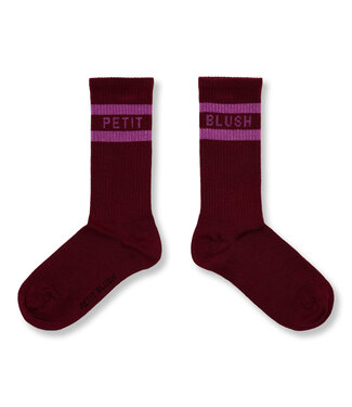 Petit Blush Sport Socks | Garnet/Orchid