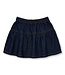Denim Mini Ruffle Skirt | Dark Blue