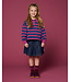 Denim Mini Ruffle Skirt | Dark Blue