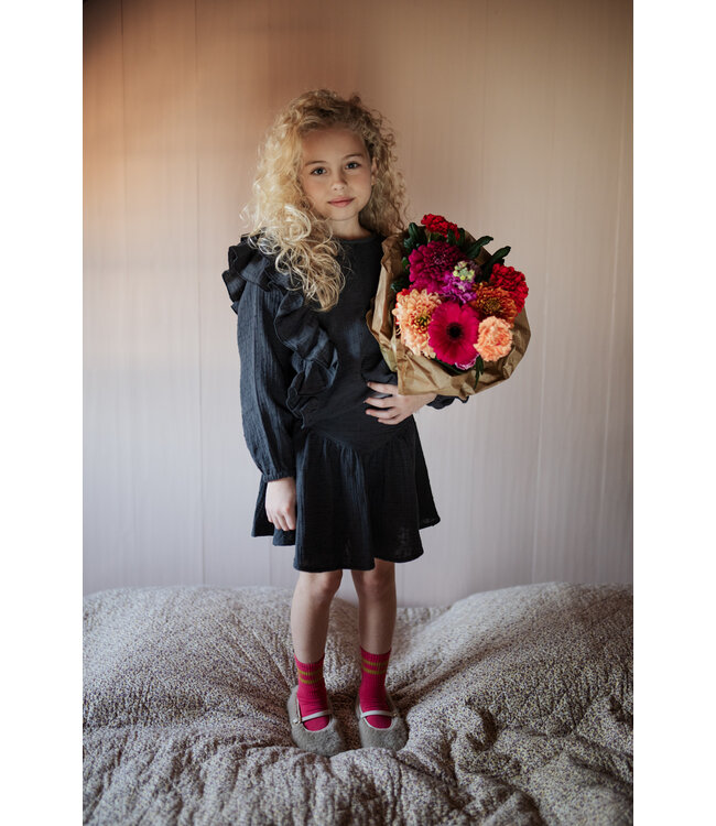 Romantic Mini Skirt | Dark Grey