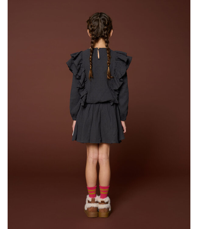 Romantic Mini Skirt | Dark Grey